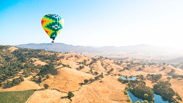 vuelo en globo camino de santiago españa